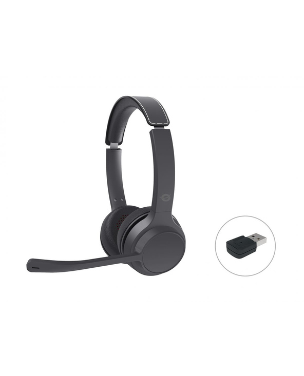 Conceptronic POLONA04BA écouteur/casque Écouteurs Avec fil &sans fil Arceau Appels/Musique USB Type-C Bluetooth Noir
