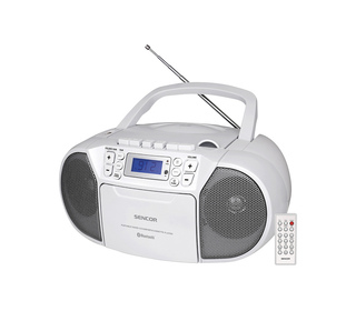 Sencor SPT 3907 W Système stéréo portable Numérique 4 W FM Blanc Lecture de MP3