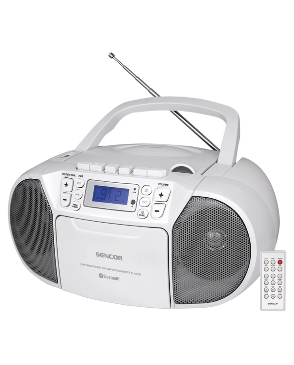 Sencor SPT 3907 W Système stéréo portable Numérique 4 W FM Blanc Lecture de MP3