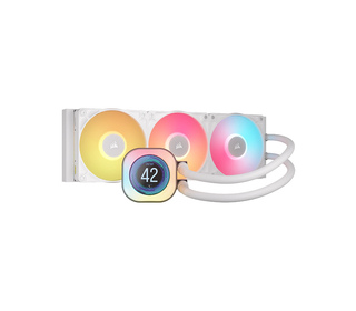 Corsair iCUE LINK TITAN 240 RX LCD Processeur Refroidisseur d'air 12 cm Blanc 1 pièce(s)