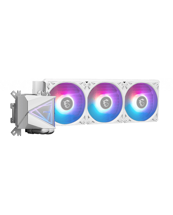 MSI MAG CORELIQUID I360 WHITE système de refroidissement d’ordinateur Processeur Refroidisseur de liquide tout-en-un 12 cm Blanc