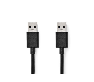 Nedis CCGB61000BK20 câble USB USB 3.2 Gen 1 (3.1 Gen 1) 2 m USB A Noir