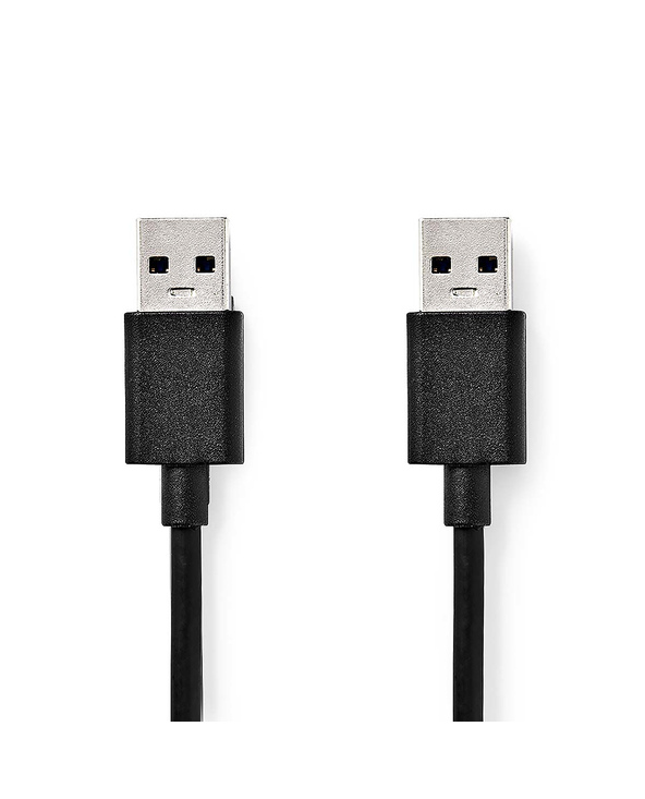 Nedis CCGB61000BK20 câble USB USB 3.2 Gen 1 (3.1 Gen 1) 2 m USB A Noir
