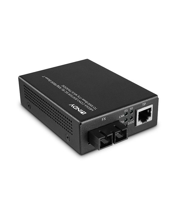 Lindy 25119 convertisseur de support réseau 850 nm Multimode Noir