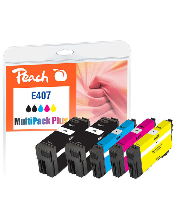 Peach PI200-938 cartouche d'encre 5 pièce(s) Compatible Noir, Cyan, Magenta, Jaune