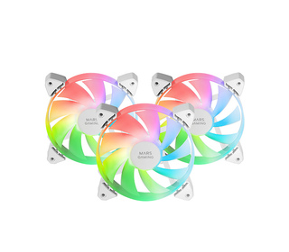Mars Gaming MF-3A Boitier PC Ventilateur 12 cm Blanc 3 pièce(s)