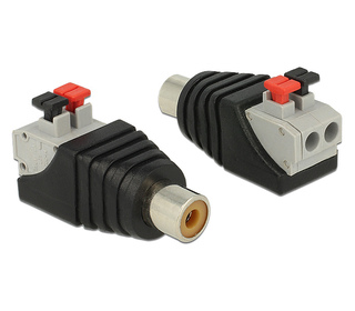 DeLOCK 65565 changeur de genre de câble RCA Noir, Gris, Rouge