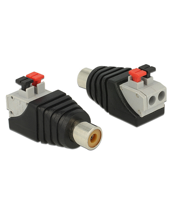 DeLOCK 65565 changeur de genre de câble RCA Noir, Gris, Rouge