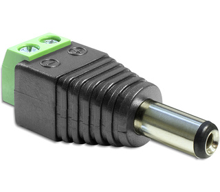 DeLOCK 65396 changeur de genre de câble DC 2.1 x 5.5 mm 2p Noir, Vert