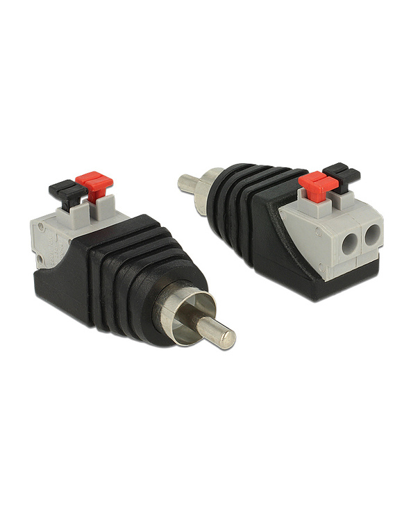DeLOCK 65566 changeur de genre de câble RCA Noir, Gris, Rouge