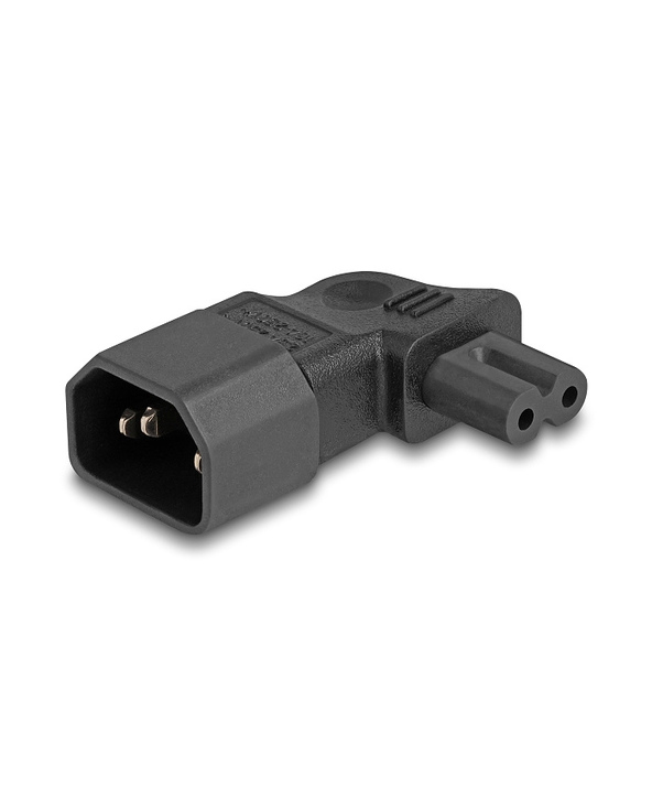 DeLOCK Adaptateur d’alimentation IEC 60320 - C14 à C7, mâle / femelle, 2,5 A, angulé 90°