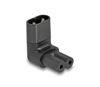 DeLOCK Adaptateur d’alimentation IEC 60320 - C8 à C7, mâle / femelle, 2,5 A, angulé 90°