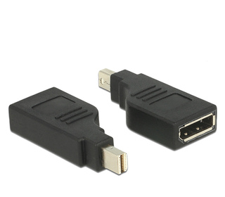 DeLOCK 65626 changeur de genre de câble Mini DisplayPort DisplayPort Noir