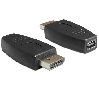 DeLOCK 65237 changeur de genre de câble Displayport mini Displayport Noir