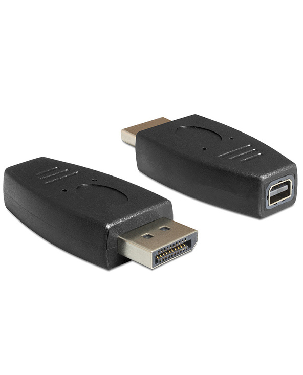 DeLOCK 65237 changeur de genre de câble Displayport mini Displayport Noir