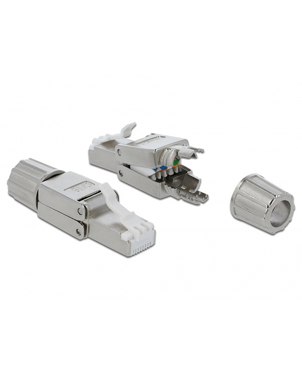 DeLOCK 86476 connecteur de fils RJ-45 Gris