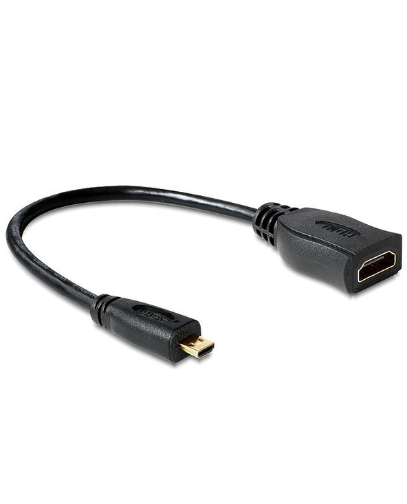 DeLOCK 65391 câble HDMI 0,23 m HDMI Type A (Standard) HDMI Type D (Micro) Noir