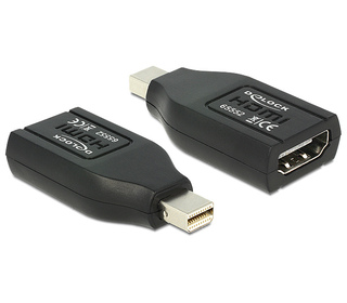 DeLOCK 65552 changeur de genre de câble mini Displayport HDMI Noir