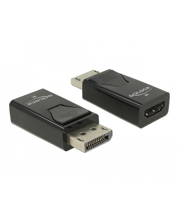 DeLOCK Adaptateur DisplayPort 1.2 mâle vers HDMI femelle 4K passif noir