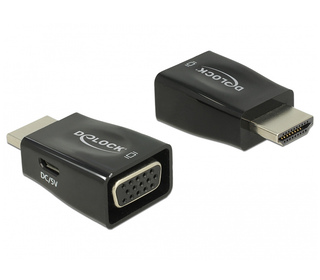 DeLOCK 65902 changeur de genre de câble HDMI A VGA Noir