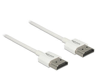 DeLOCK 85137 câble HDMI 2 m HDMI Type A (Standard) Blanc