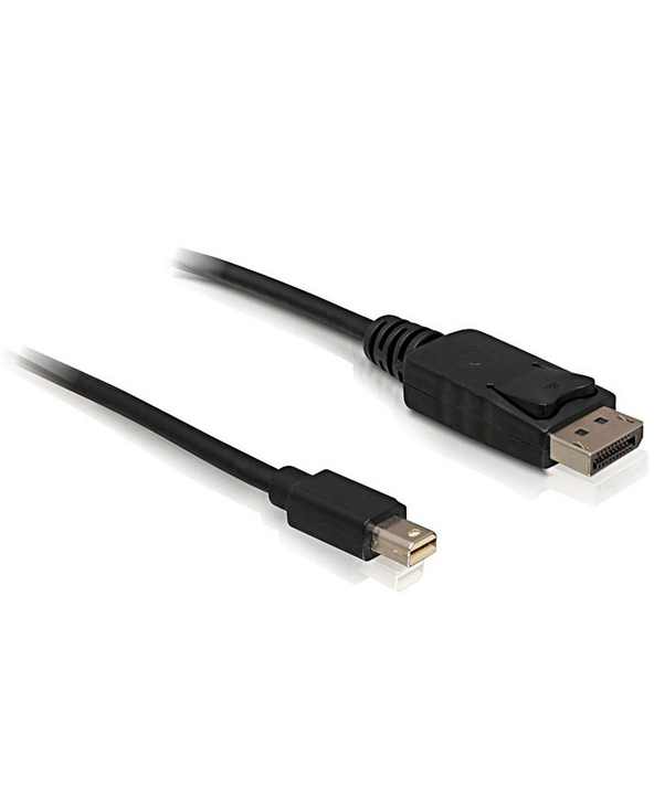 DeLOCK mini DP/DP 1.2 2 m Mini DisplayPort DisplayPort Noir