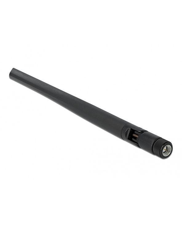 DeLOCK Antenne 5G 3,4 - 3,8 GHz SMA mâle 5 dBi, 20 cm, omnidirectionnelle, matériau flexible, noire