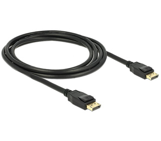 DeLOCK 2m Displayport 1.2a Noir