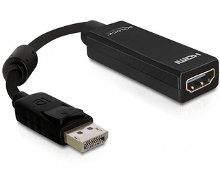 DeLOCK 61849 câble vidéo et adaptateur 0,125 m DisplayPort HDMI Type A (Standard) Noir