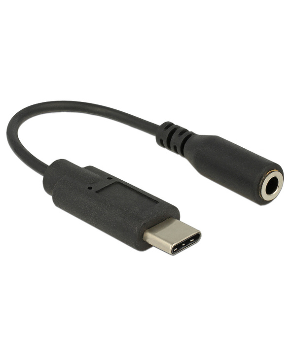 DeLOCK 65842 câble de téléphone portable Noir 0,14 m USB C 3,5mm