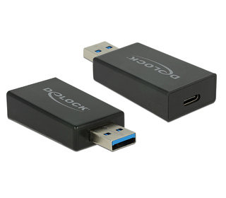 DeLOCK 65689 changeur de genre de câble USB 3.1 Gen 2 Type-A USB 3.1 Gen 2 USB Type-C Noir