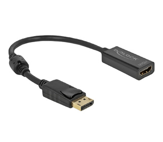 DeLOCK Adaptateur DisplayPort 1.2 mâle vers HDMI femelle 4K passif noir