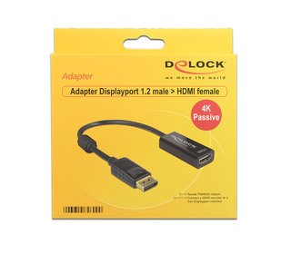 DeLOCK 62609 câble vidéo et adaptateur 0,2 m DisplayPort HDMI Noir