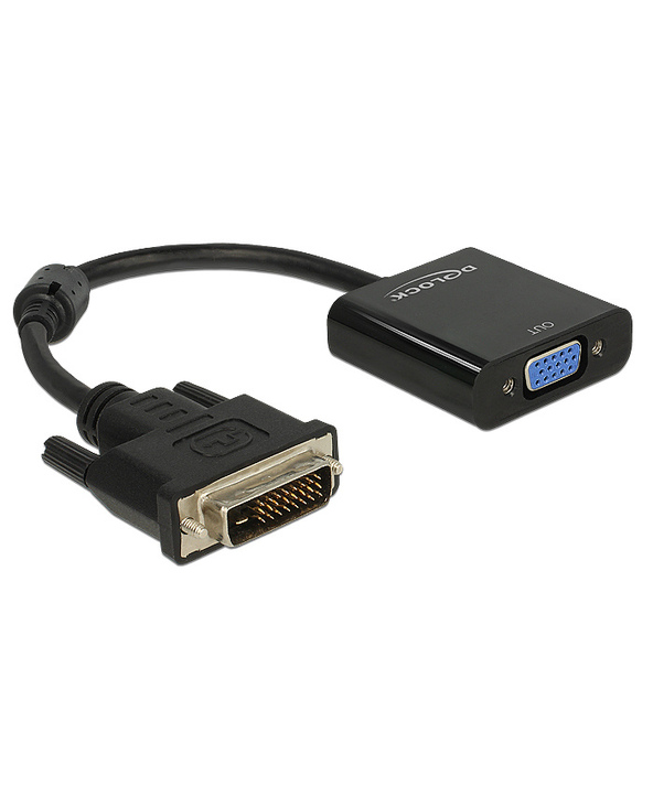 DeLOCK 0.16m DVI-D/VGA 0,245 m VGA (D-Sub) Noir
