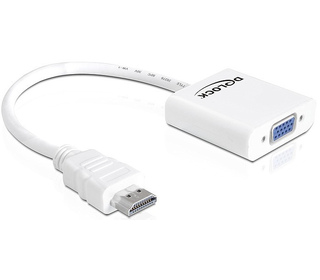 DeLOCK 65346 câble vidéo et adaptateur VGA (D-Sub) HDMI Type A (Standard) Blanc