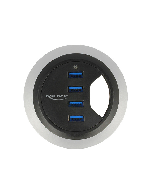 DeLOCK 62868 hub & concentrateur USB 3.2 Gen 1 (3.1 Gen 1) Type-A 5000 Mbit/s Noir