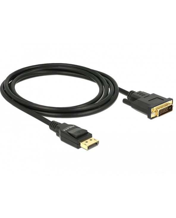 DeLOCK 85313 câble vidéo et adaptateur 2 m DisplayPort DVI-D Noir