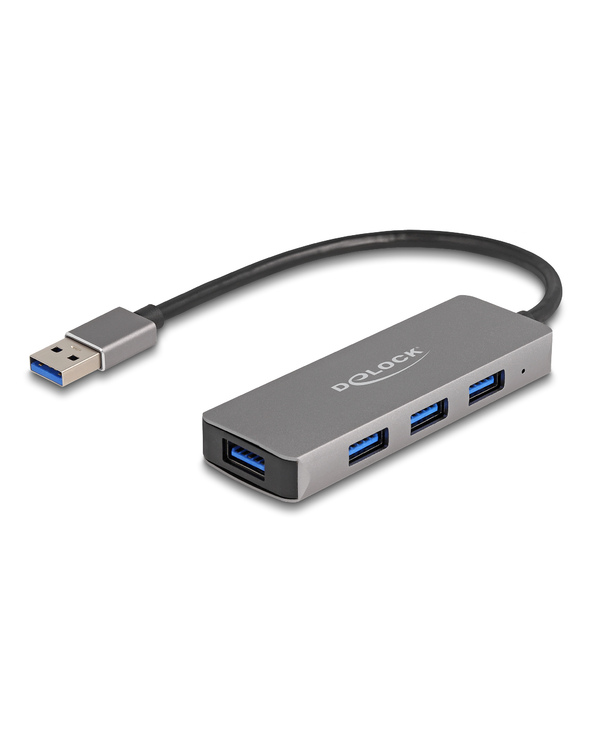 DeLOCK Hub de 4 prises USB 5 Gbps avec connecteur USB Type-A – prises USB Type-A latérales