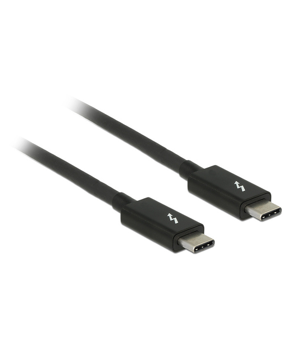 DeLOCK 84845 Câble Thunderbolt 1 m 20 Gbit/s Noir