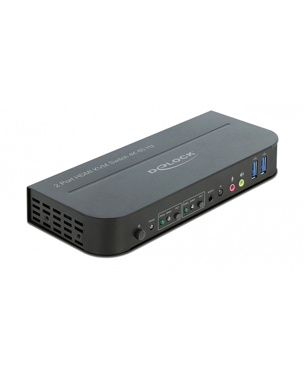 DeLOCK Commutateur HDMI KVM 4K 60 Hz port USB 3.0 et Audio