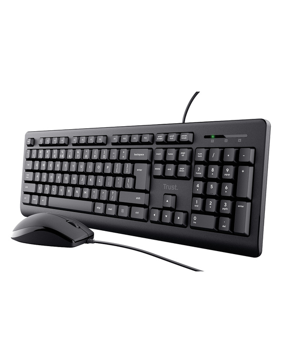Trust Primo clavier Souris incluse Bureau USB AZERTY Français Noir