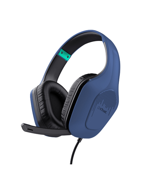 Trust GXT 415B Zirox Casque Avec fil Arceau Jouer Bleu