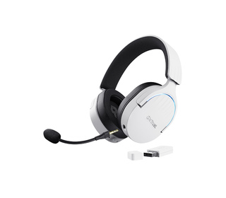 Trust GXT 491W FAYZO Casque Avec fil &sans fil Arceau Jouer USB Type-C Bluetooth Noir, Blanc