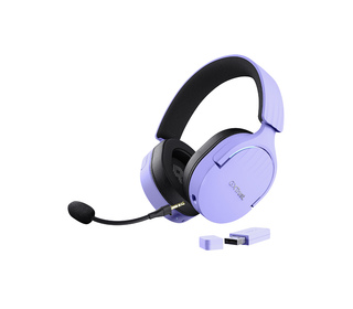 Trust GXT 491P FAYZO Casque Avec fil &sans fil Arceau Jouer USB Type-A Bluetooth Noir, Violet