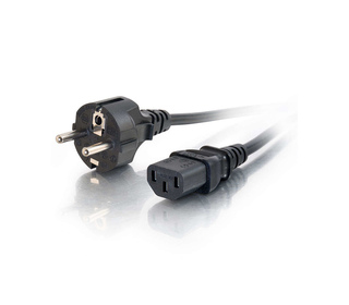 C2G Cordon d'alimentation européen AWG 16 (IEC320C13 à CEE7/7) de 3 M