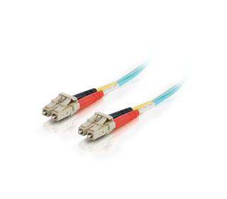 C2G 85549 câble InfiniBand et à fibres optiques 1 m LC OFNR Turquoise