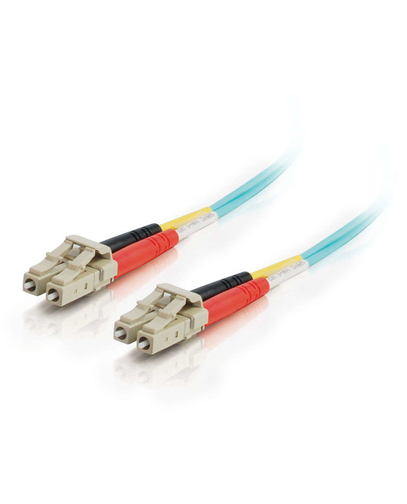 C2G 85549 câble InfiniBand et à fibres optiques 1 m LC OFNR Turquoise