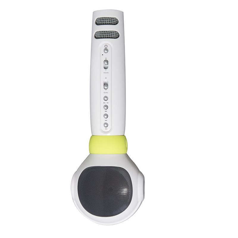 Technaxx BT-X36 Blanc, Jaune Microphone de karaoké