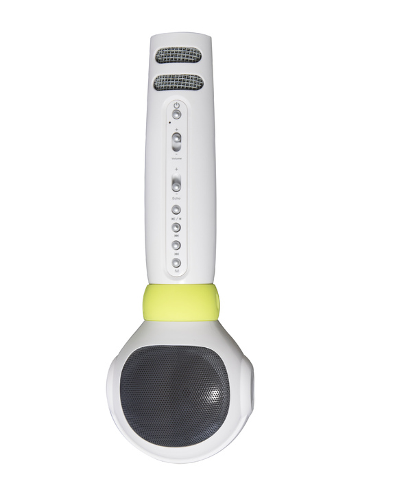 Technaxx BT-X36 Blanc, Jaune Microphone de karaoké