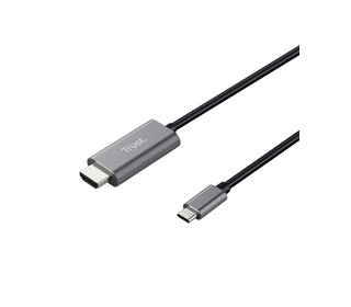 Trust Calyx adaptateur graphique USB Noir, Métallique